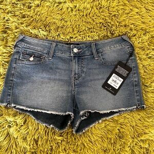 True Religion low rise cut off shorts
